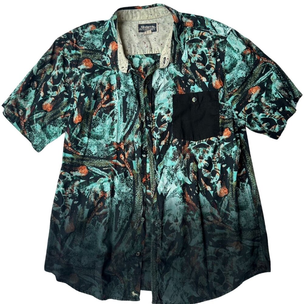 Modern Amusement resort shirt modern black tropical XL